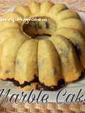 Marble Cake Padat dan Lembut (Metode all in one)