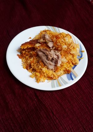 عکسی از دستور هویج پلو با تن ماهی