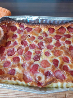 Una foto de Pastel de fresas