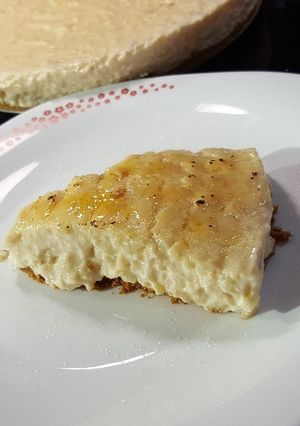 Una foto de Tarta de Arroz con Leche