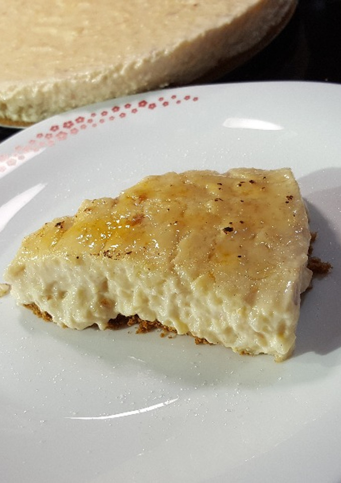 Una foto de Tarta de Arroz con Leche