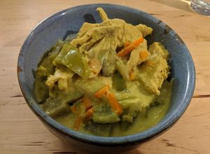 Una foto de Curry verde "Boston green curry"