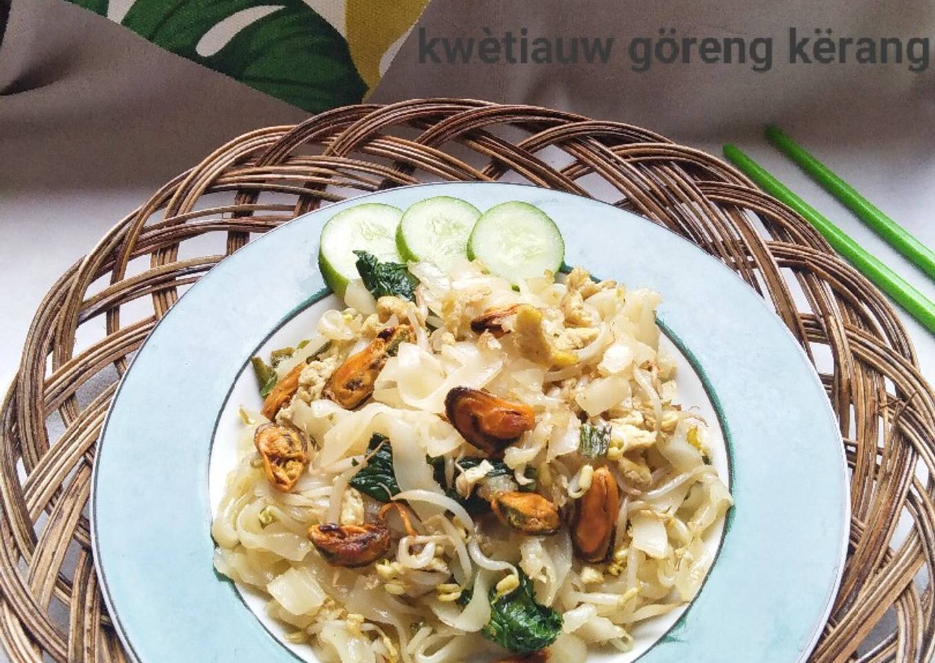 Kwetiauw kerang patas,menu berbuka mudah