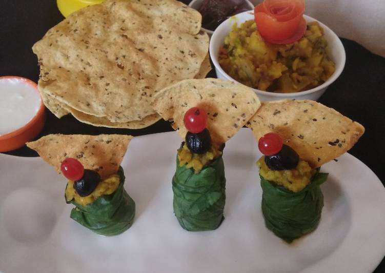 Easiest Way to Make Homemade Khichadi palak roll