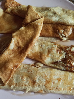 Una foto de Crepes rellenos de chocolate