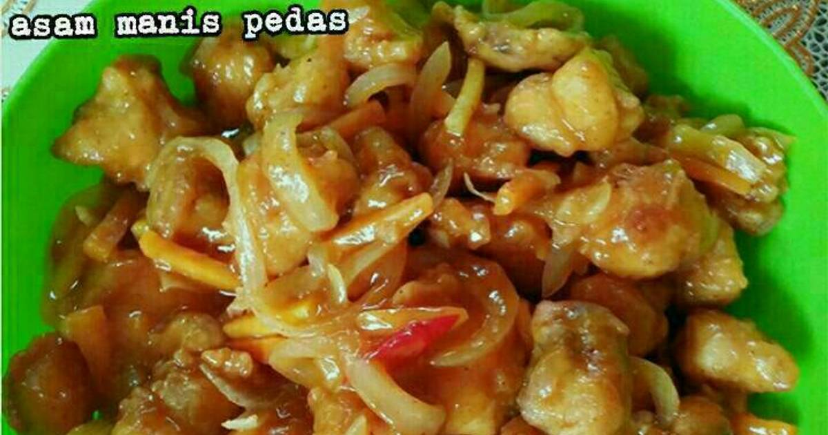  Resep  Ayam  goreng  saus asam  manis  pedas  oleh Naya Lin 