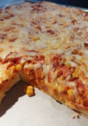 Házi pizza recept fotója