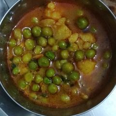 Matar ki sabji A picture of Matar ki sabji.