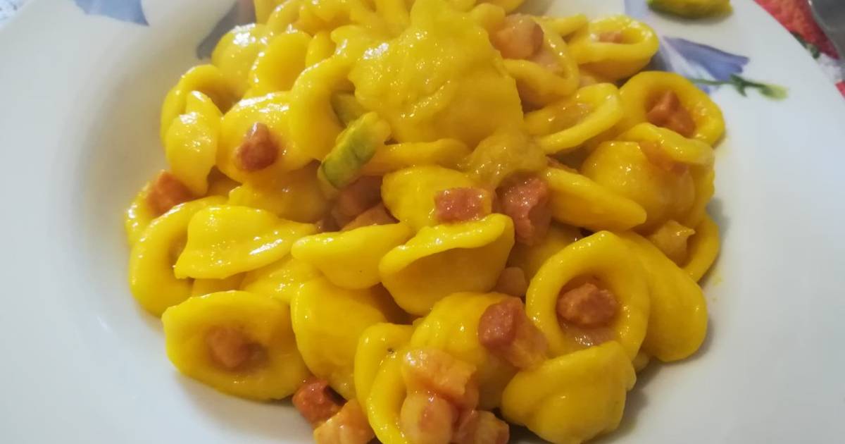 Ricetta Orecchiette Pancetta, Zucchine e Zafferano di Manuel Cookpad