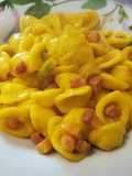 Orecchiette with Pancetta, Zucchini, and Saffron