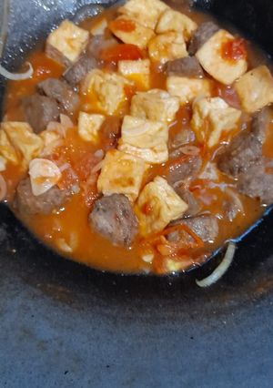 Foto resep Sosis tahu kuah tomat