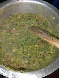A picture of Mukimo (Pumpkin and potatoes).