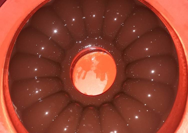 Puding coklat praktis