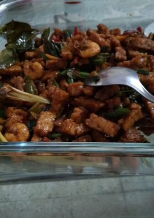 Foto resep Sambel Goreng Tempura/Tempe per Udang hehehe judulnya maksa