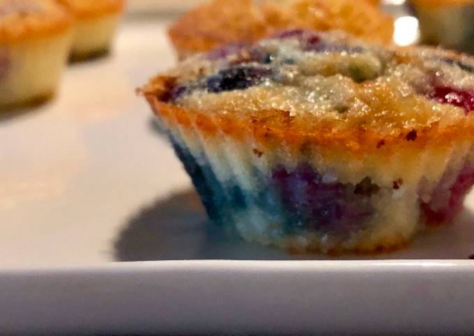 Financiers aux fruits rouges