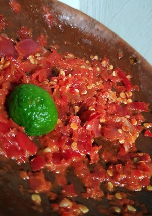 Foto resep Sambel terasi (mentah)