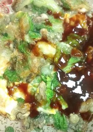 簡易蚵仔煎 的食譜成品照片