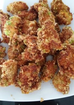 Hình của món Gà viên chiên xù.