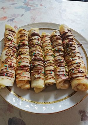 صورة لوصفة كريب نوتيلا بطريقة سهلة ولذيذة 😋