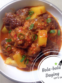 Foto resep Bola-bola Daging bumbu Balado