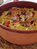 Patate, riso e cozze nel coccio