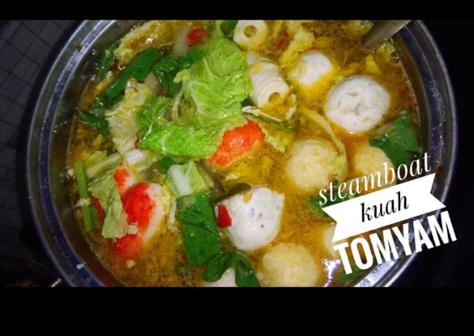 Resep Steamboat kuah tomyam oleh Icha Friska Amelia - Cookpad