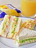 Potato Salad and Cheese Sandwich