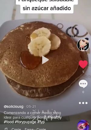 Una foto de Panqueques sin azúcar añadido