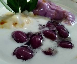 Mudah Cepat Memasak Bubur Sumsum Candil Ubi Ungu Praktis Enak