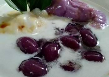 Resep Terbaik Bubur Sumsum Candil Ubi Ungu Lezat Mantap