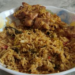 A picture of Ramzan special biriyani.
