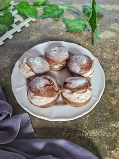 Foto resep Chocolate Choux Pastry Cream / Sus Coklat