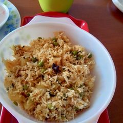 A picture of Makhana Dum pulao.