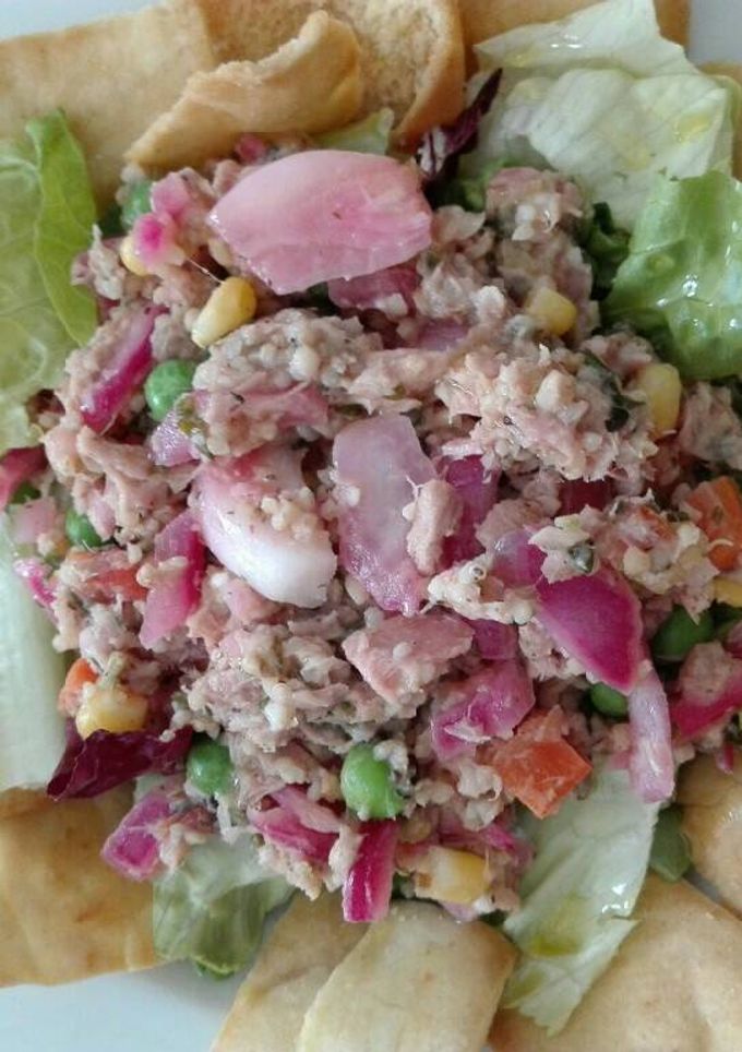 Una foto de Atún con tabulé