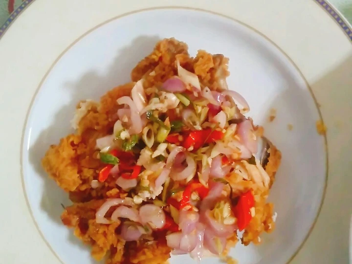 Langkah Mudah untuk Menyiapkan Resep Ayam Krispi Sambal Matah yang  Bikin Ketagihan Anti Ribet, Menggugah Selera
