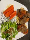 Cabbage Schnitzel (with mushroom gravy)