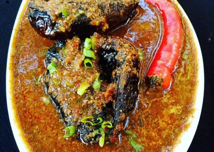 Recipe of Super Quick Homemade Dried okro soup/miyan bushashshen kubewa
