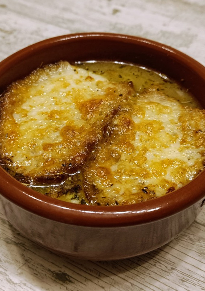 Una foto de Sopa de cebolla