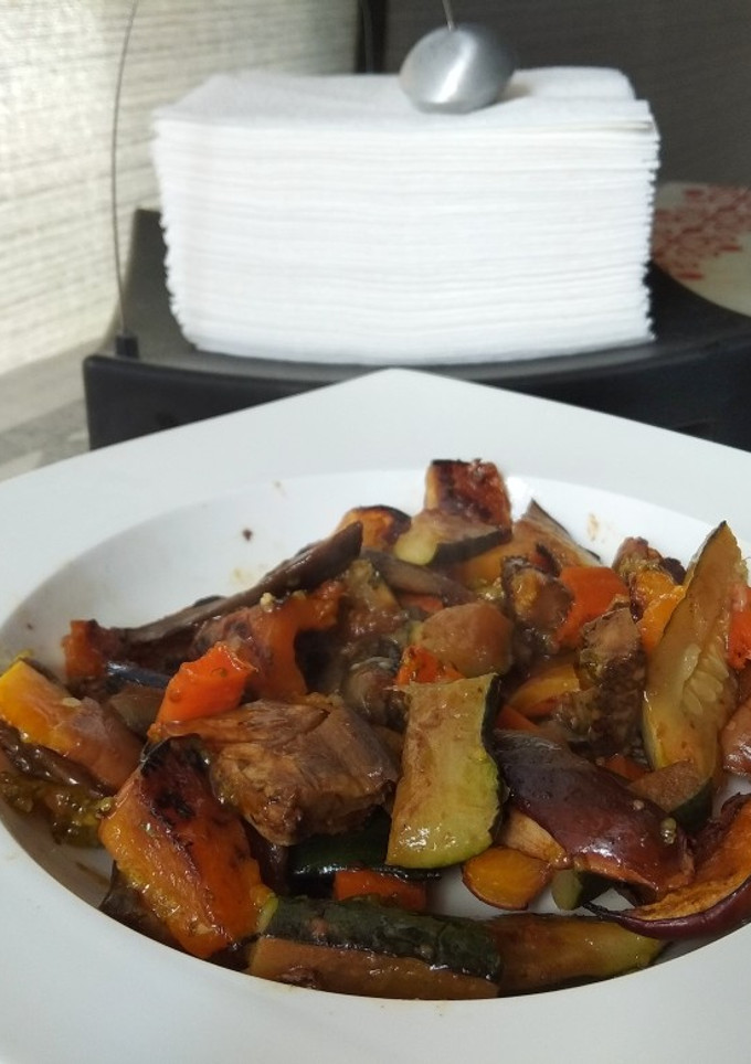 Una foto de Parrillada de verduras
