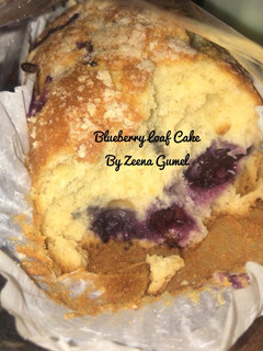 A picture of Blueberry Loaf Cake.