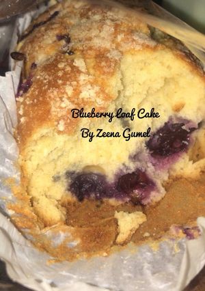 A picture of Blueberry Loaf Cake.