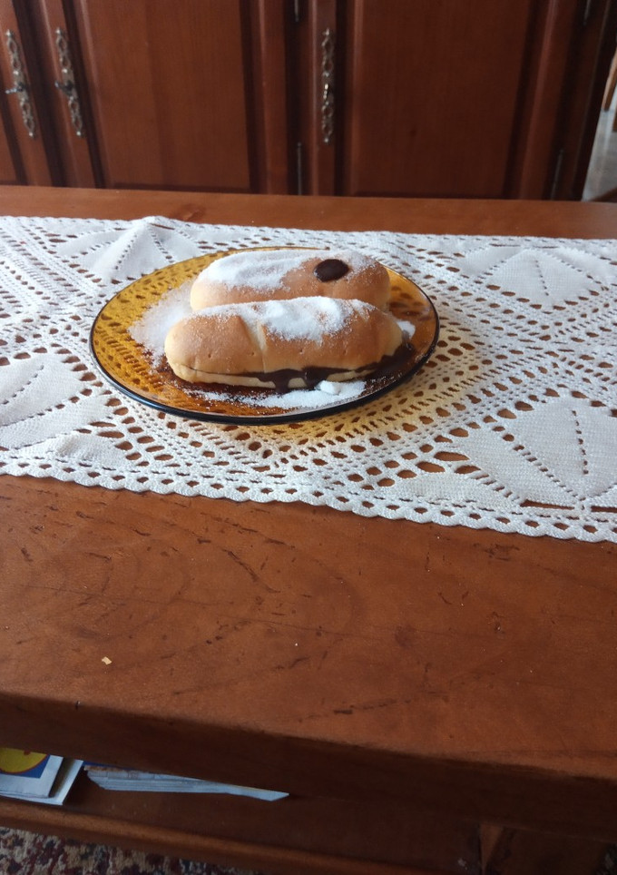 Una foto de Bollo de leche con chocolate