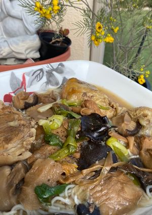 Hình của món Bún măng giò heo.