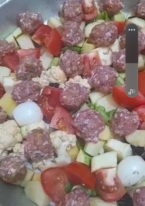 صورة لوصفة داوود باشا مع رز وشعيريه