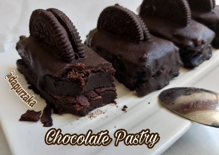 Bumbu memasak 104》Chocolate Pastry Cake Hanya 3 Bahan yang simpel