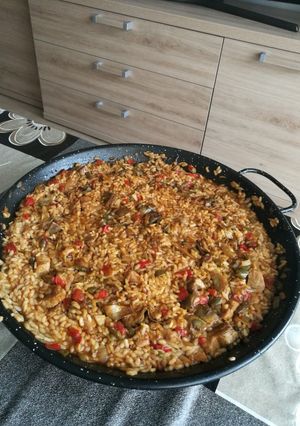 Una foto de Arroz con alcachofas