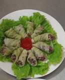 Bắp cải cuộn thịt hấp