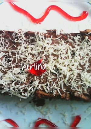 Foto resep blackforest. 1 telur😱😍