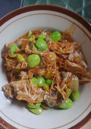 Foto resep sambel otong/ jantung pisang petai