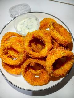 Foto resep 23. Onion Ring + Tartar Sauce (no pickles/acar)